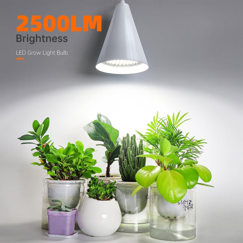 Bstrip Hanging Grow Light, 25W Full Spectrum Plant Lights for Indoor Plants, 16.4FT Power Cord, 5000K with Timer Function - Image 2